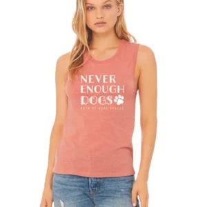 never enough dogs Muscle Tank